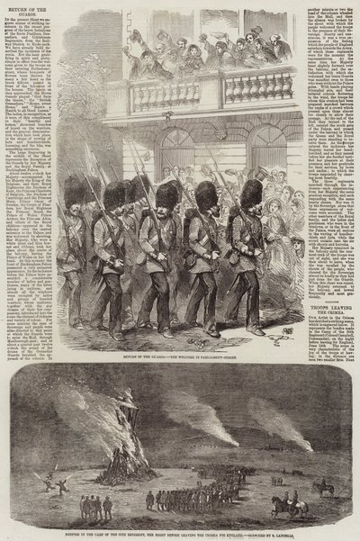 Return of the Guards from Crimea by Robert Thomas Landells